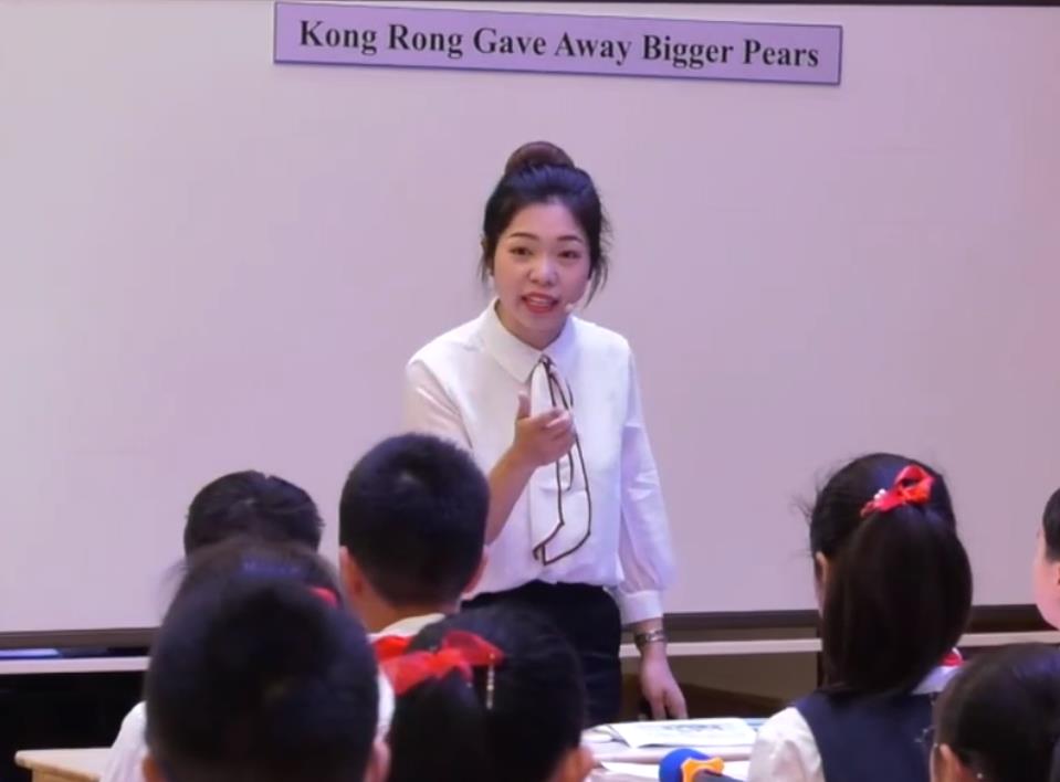 張建翠，閱讀課《Kong Rong Gave Away Bigger Pears》，六年級，人教版